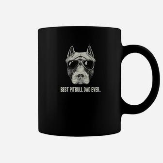 Best Pitbull Dad Ever Fathers Day Gifts Dog Lover Coffee Mug - Seseable