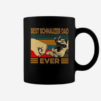 Best Schnauzer Dad Ever Retro Vintage T-shirt Coffee Mug - Seseable