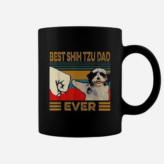 Best Shih Tzu Dad Ever Retro Vintage Coffee Mug - Seseable