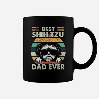 Best Shih Tzu Dad Ever Vintage Retro Coffee Mug - Seseable
