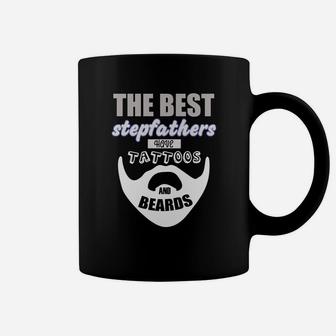 Best Stepfather Beards Tattoo Gift Step Dad Daddy Coffee Mug - Seseable