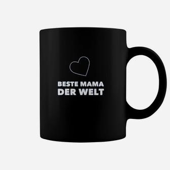 Beste Mama der Welt Schwarzes Tassen, Muttertag Herz Design - Seseable