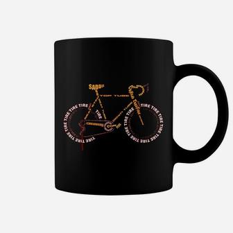 Bicycle Anatomy Cute Cycling Is Life Gift Coffee Mug - Seseable