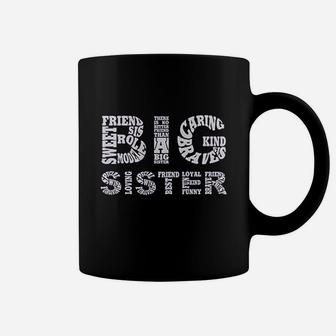 Big Girls Big Sister, sister presents Coffee Mug - Seseable