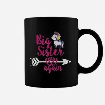 Big Sister Again Sibling Older Daughter Gift Coffee Mug - Seseable