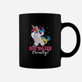 Big Sister Finally Unicorn Unicorn Dab Coffee Mug - Seseable