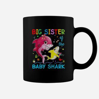 Big Sister Of The Baby Shark, sister presents Coffee Mug - Seseable