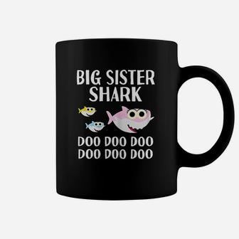 Big Sister Shark Doo Christmas Matching Family Coffee Mug - Seseable