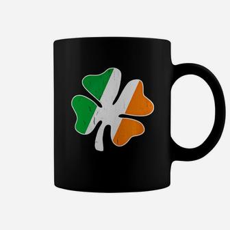 Big Vintage Irish Flag Shamrock T-shirt Coffee Mug - Seseable