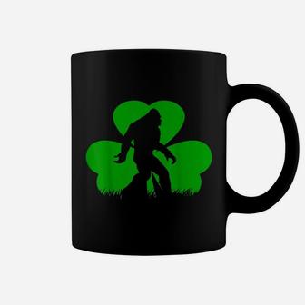Bigfoot Clover Leaf St Patricks Day Irish Coffee Mug - Seseable