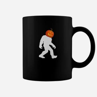Bigfoot Halloween Costume Sasquatch Pumpkin Coffee Mug - Seseable
