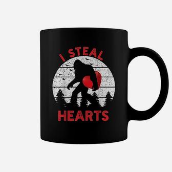 Bigfoot Sasquatch Believe I Steal Hearts Valentines Day Coffee Mug - Seseable