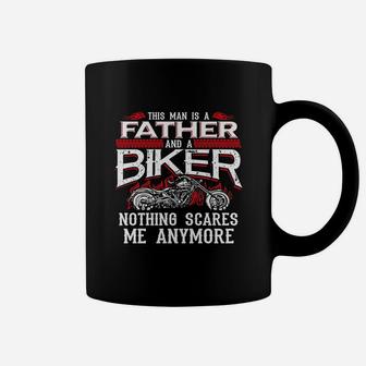 Biker Dad Funny Fathers Day Motorcycle Coffee Mug - Seseable