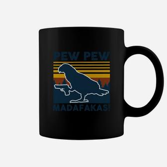 Bird Pew Pew Madafakas Vintage Retro Coffee Mug - Seseable
