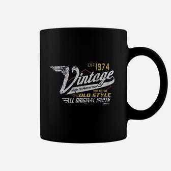 Birthday Gift Vintage 1974 Aged To Perfection Racing Coffee Mug - Seseable
