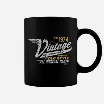 Birthday Gift Vintage 1974 Aged To Perfection Vintage Racing Coffee Mug - Seseable