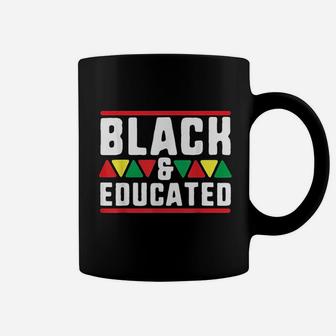 Black And Educated African Pride History Month Coffee Mug - Seseable