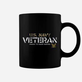 Black Design Us Navy Veteran Coffee Mug - Seseable