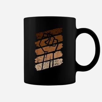 Black Fist Melanin Vintage Coffee Mug - Seseable