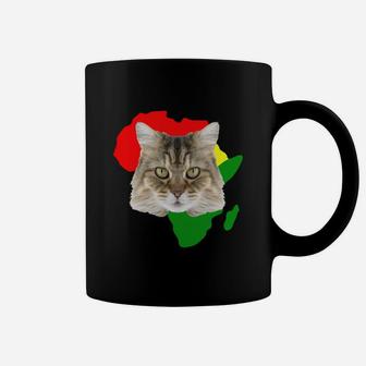 Black History Month African Map Ragamuffin Gift For Pet Lovers Proud Black Coffee Mug - Seseable