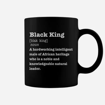 Black King Definition African Pride Melanin Educated Coffee Mug - Seseable