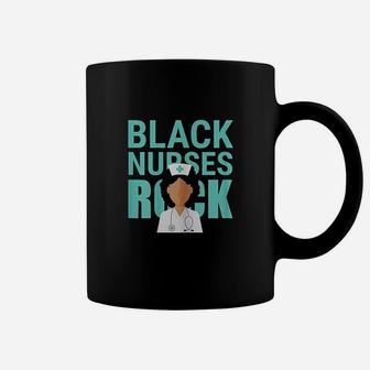 Black Nurses Rock Doctor Medic Health Check Nursing Coffee Mug - Seseable