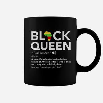 Black Queen Definition African Pride Melanin Educated Coffee Mug - Seseable