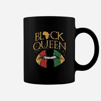 Black Queen Melanin Lips Africa Pride History Bl Coffee Mug - Seseable