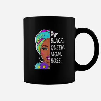 Black Queen Mom Boss Coffee Mug - Seseable