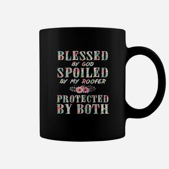 Blessed By God Spoiled By My Roofer Wife Women Gift Coffee Mug - Seseable