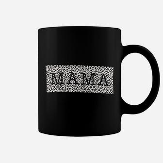 Blessed Mama Mom Life Mothers Gift Leopard Graphic Letter Coffee Mug - Seseable