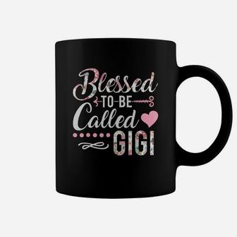 Blessed To Be Called Gigi Floral Grandma Coffee Mug - Seseable