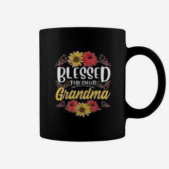 Blessed To Be Called Grandma Cute Floral Mothers Day Coffee Mug - Seseable