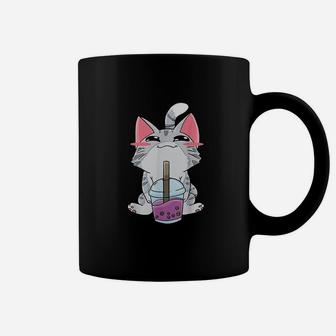 Boba Tea Bubble Tea Cat Kawaii Neko Lover Japanese Coffee Mug - Seseable