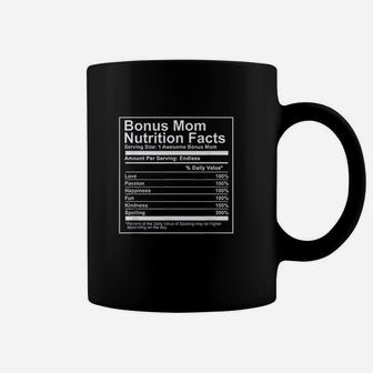 Bonus Mom Nutrition Facts Coffee Mug - Seseable