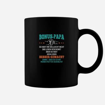 Bonus-Papa Dankesgeschenk Tassen, Lustiges Tee für Stiefvater - Seseable