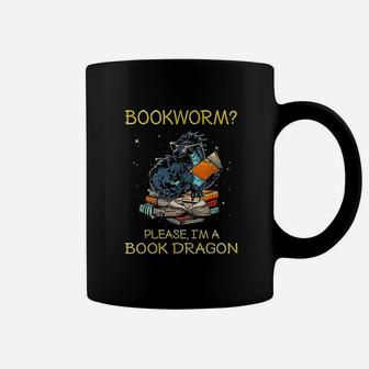 Bookworm Please Im A Book Dragon Coffee Mug - Seseable
