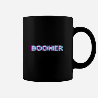 Boomer Meme Funny Anaglyph Type Baby Boomer Proud Generation Coffee Mug - Seseable