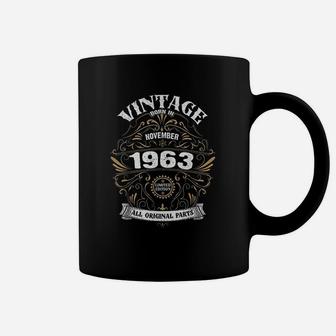 Born In November 1963 Original Parts Vintage Birthday Coffee Mug - Seseable