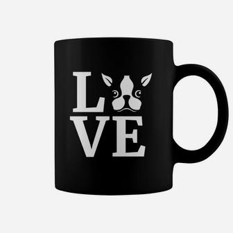 Boston Terrier I Love My Bostie Dog Gift Coffee Mug - Seseable