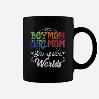 Boy Mom Girl Mom Best Of Both Worlds Coffee Mug - Seseable