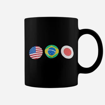 Brazilian Jiujitsu Heritage Brazil Japan Usa Coffee Mug - Seseable
