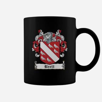 Brett Coat Of Arms Irish Family Crests Coffee Mug - Seseable