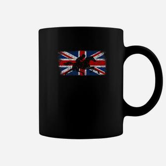 British Flag Horse Race Vintage Union Jack Gift Coffee Mug - Seseable