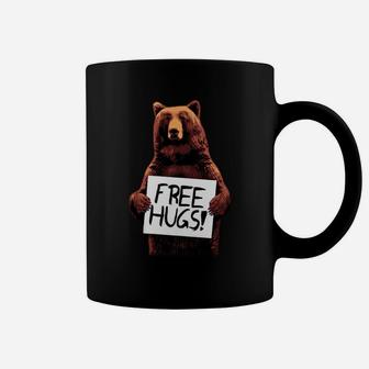 Brown Bear Free Hugs Coffee Mug - Seseable