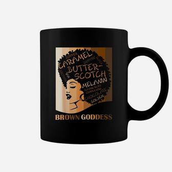Brown Goddess Melanin Cute Women's Afro Black Is Beautiful Coffee Mug - Seseable