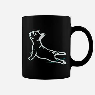 Bull Dog Funny Yoga Workouts Coffee Mug - Seseable