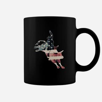 Bull Riding Vintage American Coffee Mug - Seseable