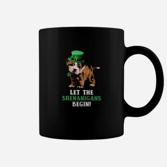 Bulldog Let The Shenanigans Begins Dog Mom Coffee Mug - Seseable