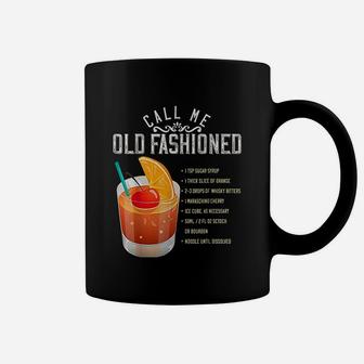 Call Me Old Fashioned Whiskey Cocktail Drinking Coffee Mug - Seseable